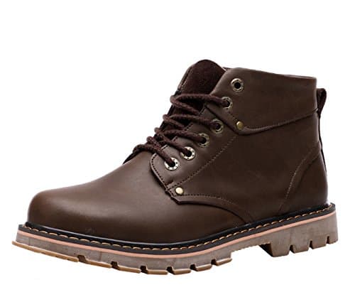 CIROHUNER Men’s Lace-up Second Shift Steel Toe Work Boots (9.0 US, A Clay)