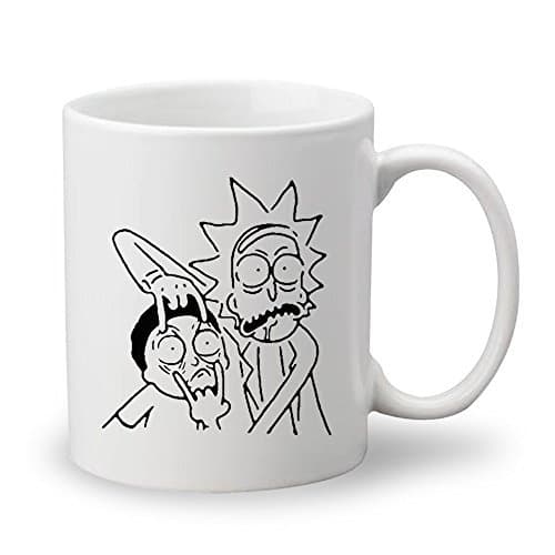 Rick and Morty Metal Face Custom Mug