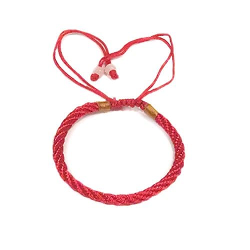 Kabbalah Red String Bracelet - Evil Eye Protection, Gold for Prosperity, 2pc