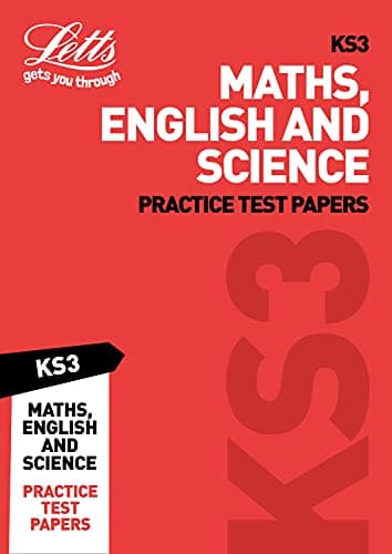 KS3 Maths, English and Science Practice Test Papers (Letts KS3 Revision Success) Paperback – 12 July 2018