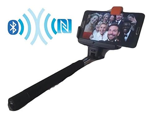 New 2016 Selfie Stick, Monopod Extendable with built-in Bluetooth Remote shutter, for iPhone 6, Samsung S6 & S Range, Andriod - Suitable for most phones - Black - Shaftek brand