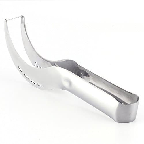 Stainless Steel Watermelon Fruit Slicer, Corer & Server – Create Fruit Baskets, Fruit Salad & Edible Arrangements – Home Kitchen Tool Makes Delicious, Kid Friendly Summer Fruit Snacks BY REVILO GOODS