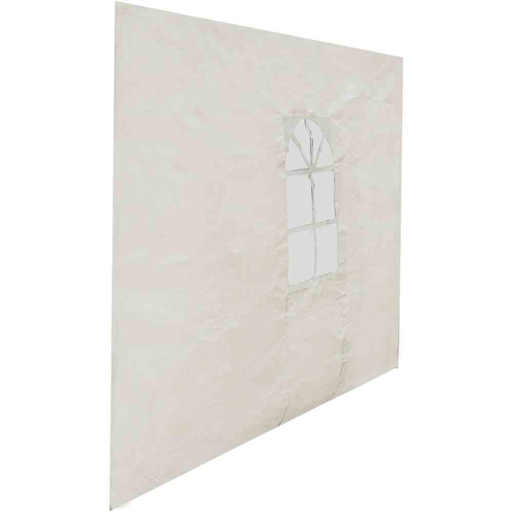 Siena Garden 491105 White side panel with window Polythene Fabric White