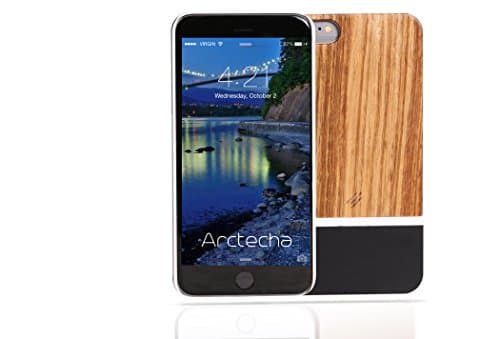 iPhone 6 / 6s plus case, wood and metal - Unique case for all Apple iPhone 6 / 6s plus phones. Perfect fit and slim iPhone case - Case offers protection and premium looks and vibrant trendy colors
