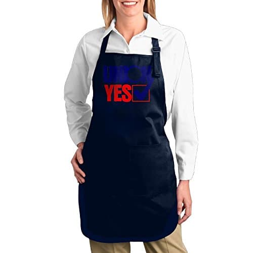 Union Yes Sign Aprons With Pockets Navy