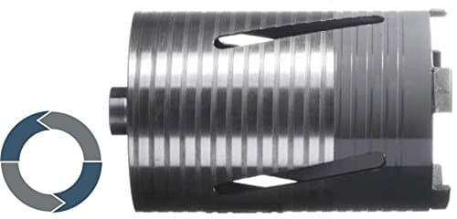 Nozar Nozar Dry-Core Drill Bit Set/52 – 132 mm/M16/Mauerwer Kinkl Accessory Kit in Aluminium Case/11-Piece/set mm, Poroton Brick, Aerated Concrete Stone Block masonry drilling depth: 70 mm.