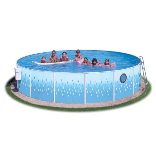 Splash Pools Round Deluxe Pool Package, 18-Feet by 42-Inch