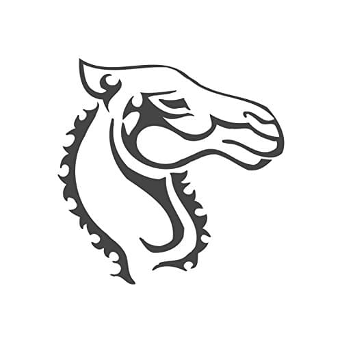 Camel, pre-inked image rubber stamp (#430144), Red ink, Stamp size (30x30mm)