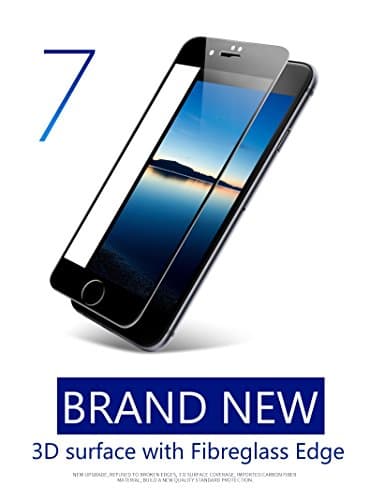 Judacom iPhone 7 Plus Edge-to-Edge 3D Tempered Glass Screen Protector (5.5" Black Anti-blue Light)