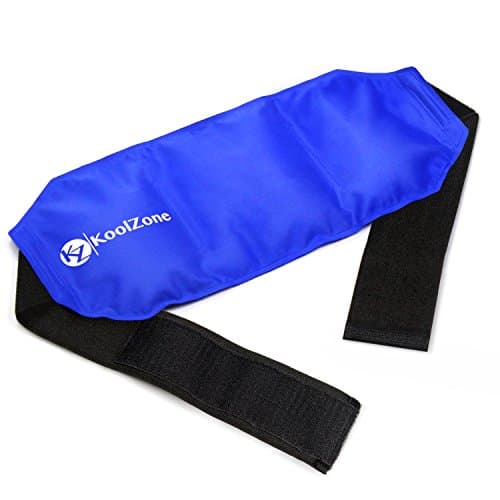 KoolZone Hot and Cold Pack with Adjustable Band XL 19"x7.8"- Enjoy Heat or Cold Therapy to Help Reduce Muscle Pain, Soreness and Inflammation - Lightweight and Reusable - Non-Toxic,Leak Proof
