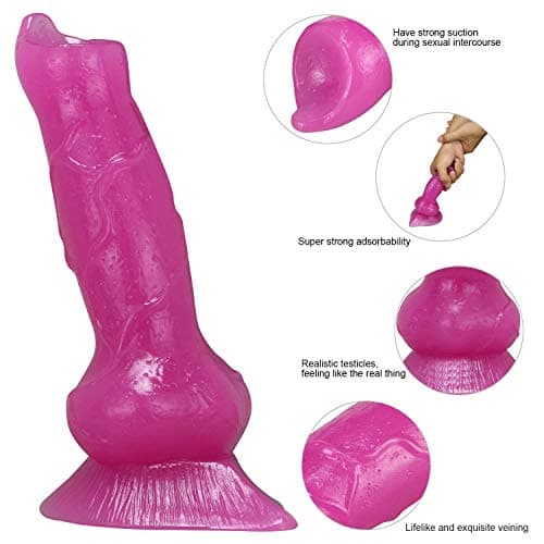 Huge Dild-o with Suction Cup, Realistic Dild-o-Giant of 19 cm with a Length of 17 cm Insertable, S-ex to-Ys for Women,Pink