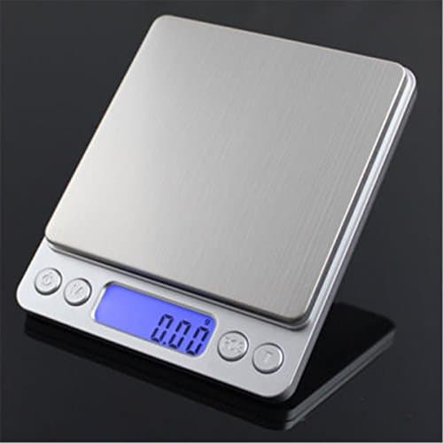 Multi-Functional Pocket Kitchen Scale 500g/0.01g Stainless Steel with LCD Screen 6 Weighing Units for Food, Jewelry, Medicines