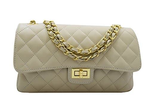 NAPPA LEATHER SHOULDER BAG QUILTED