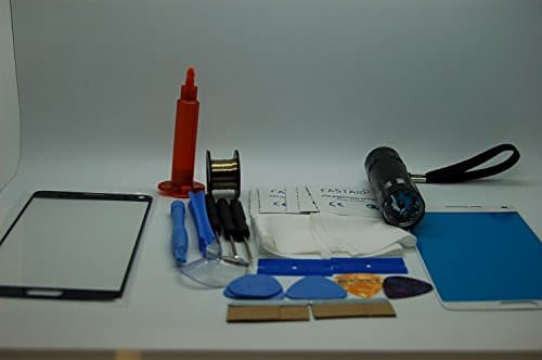 Samsung Galaxy Note 5 Blue Front Glass, Screen Repair Kit, Screen, UV Glue, UV Torch, Wire, Tools