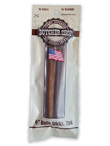 The Butcher Shop 6" Bully Stick, 2-pack