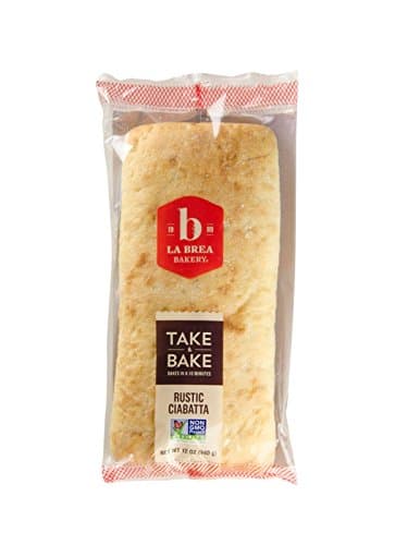 La Brea Bakery Take & Bake Rustic Ciabatta Loaf, 12 oz (Frozen)