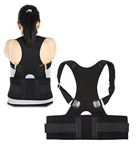 Adjustable Posture Corrector by Astorn. Lumbar, Clavicle and Shoulders Support Brace (Medium)