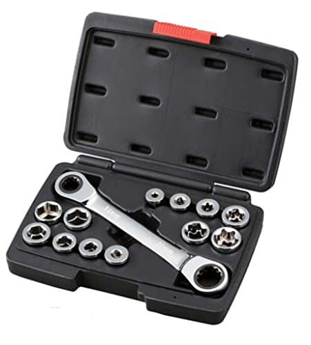mobarel - Socket Wrench Set with 6 Metric & 6 SAE Go Through Sockets
