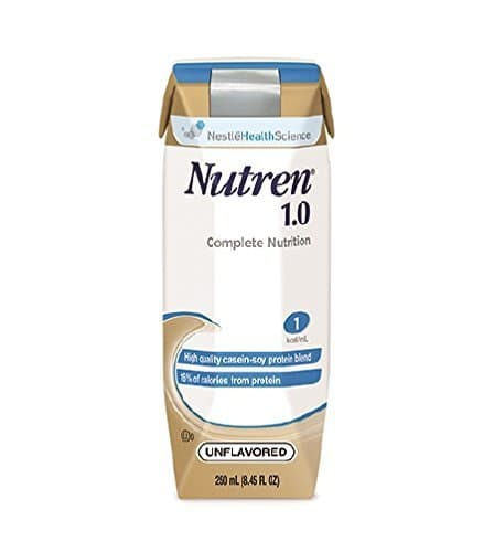 Nutren 1.0 Cal Formula, Unflavored, (Formerly Vanilla), 1 Cal, 250 ml., by Nestle - Case of 24 by Nutren