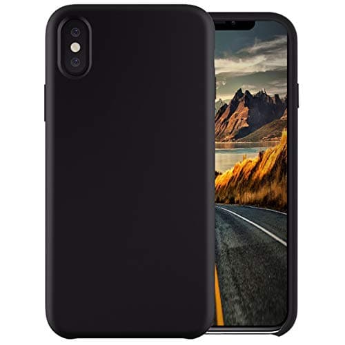 CZARTECH Maverick Back Cover Case for iPhone Xs Max Soft Silicone (Deep Black)