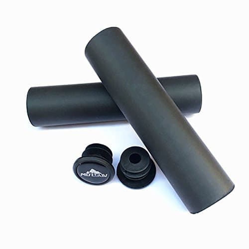 MOTSUV Bicycle Grips Sponge Handlebar High Density MTB Bicycle Handlebar Anti-slip Cycling Grip (BLACK)