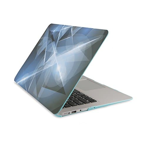 WINHI MacBook Air 13 Inch Case Hard Shell Folio Case Snap on Computer Cover for Model A1466 and A1369 (with Keyboard Protective Film & Mouse Pad)- Star Light