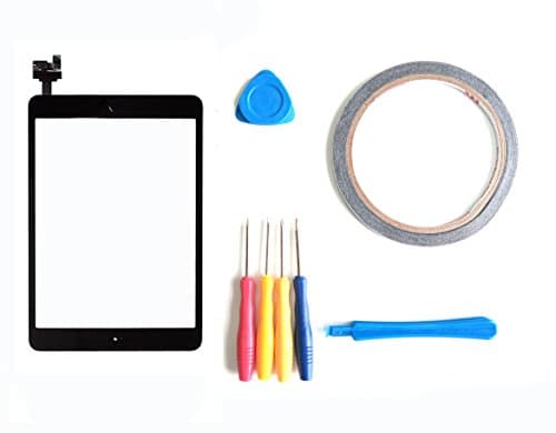 New Touch Screen Digitizer IC Connector+Adhesive For iPad Mini 1/2/3 Black+ Tools (Double-sided adhesive is Also included)