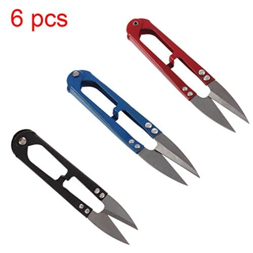 Multi-Purpose Scissors Embroidery Sewing Tool Cross Stitch Craft Nippers Hand Tool Mini Scissors(6Pcs Colour Random)