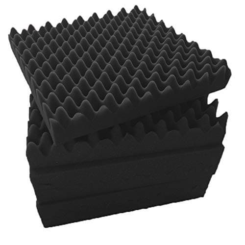 12 Pack- Studio Acoustic Foam Sound Absorption Proofing Panel Wedge 1" x 12" x 12" (Black-YH)
