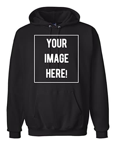 UPCustom Create and Customize a Hoodie with Digital Printing (L, Black)