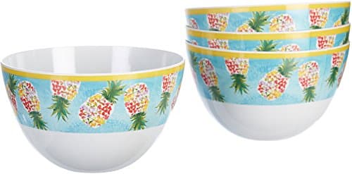 Coastal Home 4-pc. Pineapple Cereal Bowl Set One Size White