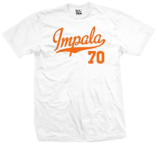 Shirt Boss Unisex Impala 70 Script & Tail T-Shirt XL White / Orange