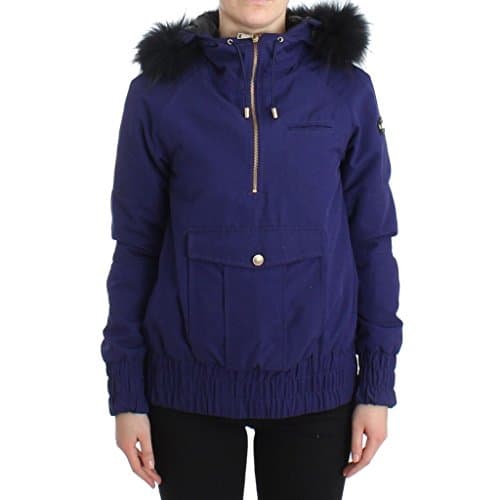 Blue Padded Jacket Hooded Short K-Way