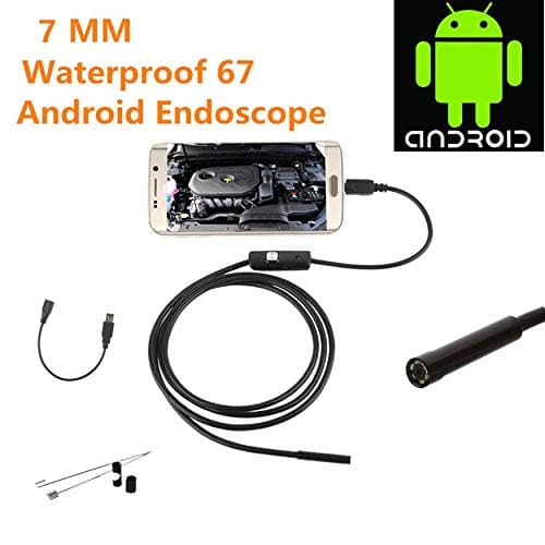 qingtang37 For Android Endoscope Waterproof Borescope Inspection Camera 8 LED a long effective focal length