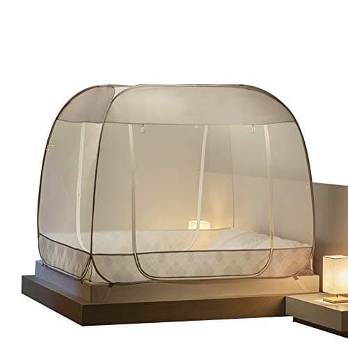 Mosquito net Portable Pop up Tent Mesh Folding for Bed Home Bedroom Outdoor Camping Anti Mosquito Netting w/Bottom (Size : 1.35m (4.5 feet) bed)