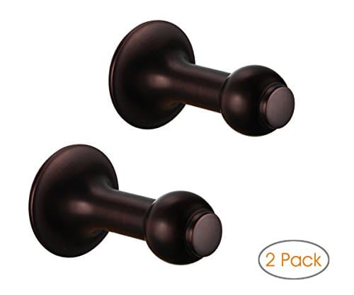 Towel Hook, Oil Rubbed Bronze Robe Hook Bathroom Wall Hook Heavy Duty, Solid Brass-RUSTPROOF (2 Pack)