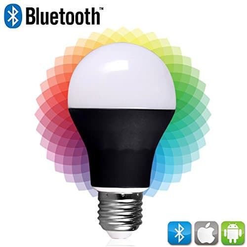 CLEARANCE: FiniLink Bluetooth Smart LED Full Color Light Bulb 7 Watt - Dimmable, Color Changing, Timer, LED Bulb