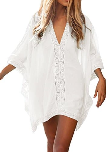 MingYu Womens Solid Oversize Beach Cover Up Swimsuit Bathing Suit Beach Dress