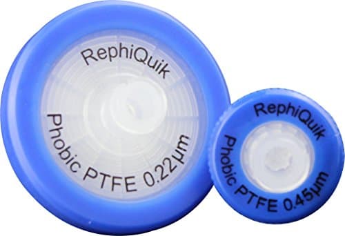 PTFE Non-sterile (Hydrophobic) Syringe Filter 13 mm diameter, 0.45 micron syringe filter (Pack of 1000)