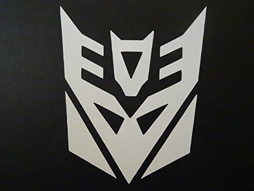 DECEPTION TRANSFORMER, STAR WARS, 165, DECAL, 5" x 4", WHITE, AUTO, CAR, LAPTOP, COMPUTER