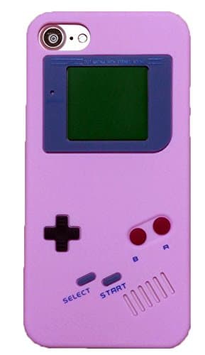 iPhone 7 Case,Newstore Retro Design 3D Game Boy Gameboy Style Soft Silicone Cover Case for Apple iPhone 7 7G 4.7 inch with A Free Packing with Newstore Trademark Gifts (Pink)