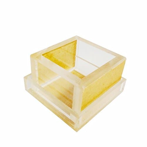 Acrylic Square Brick Soap Mold Mould with Bottom Tray
