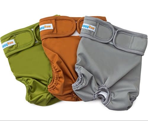 Reusable Washable Dog Diapers (3 Pack) - Durable Dog Wraps for both Male and Female Dogs - Premium Quality (X-Small)