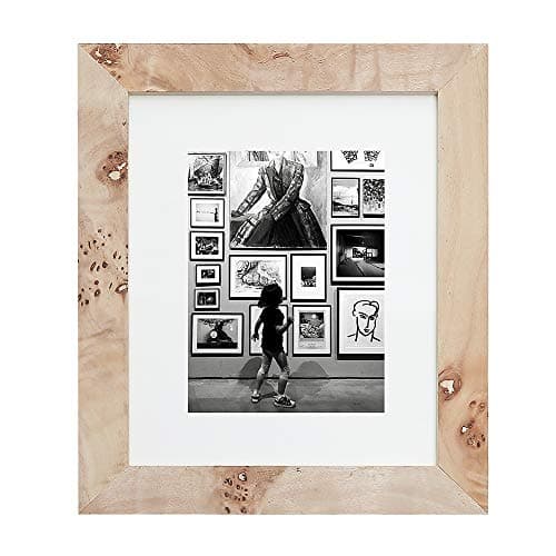 Flagship Frames 8x10 Picture Frame Rustic Real Wood Made for 5x7 Picture Frame with Mat and 8x10 Picture Frame Without Mat, Back Easel Included