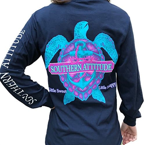 Snappy Turtle Navy Long Sleeve Shirt
