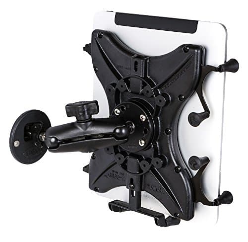 RAM Universal X-Grip 10" Tablet Holder With Tallon Classic Socket Mount - Designed for Trucks