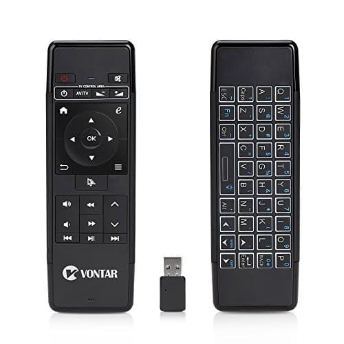 Air Remote Mouse,V VONTAR 2.4GHz Backlit Kodi Remote Control Mini Wireless Keyboard infrared Remote Control Learning For Google Android Smart Tv Box HTPC IPTV PC Pad Netbook Projector