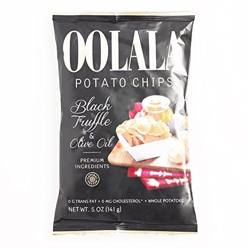 Oolala Black Truffle and Olive Oil Potato Chips 5 oz each (5 Items Per Order, not per case)