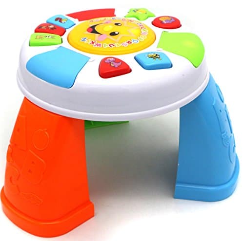 Verzabo Toddler Activity Table Learning Table Musical Play set - Kids Can Play Music, Learn Animal Sounds and Learn the Alphabet