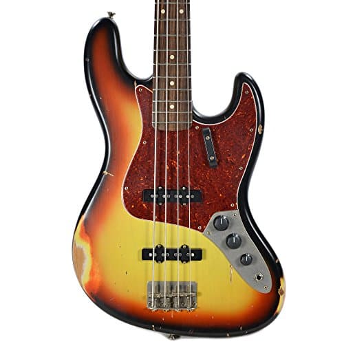 Nash JB-63 3-Tone Sunburst Medium Aging w/Tortoise Pickguard & Lollar Pickups